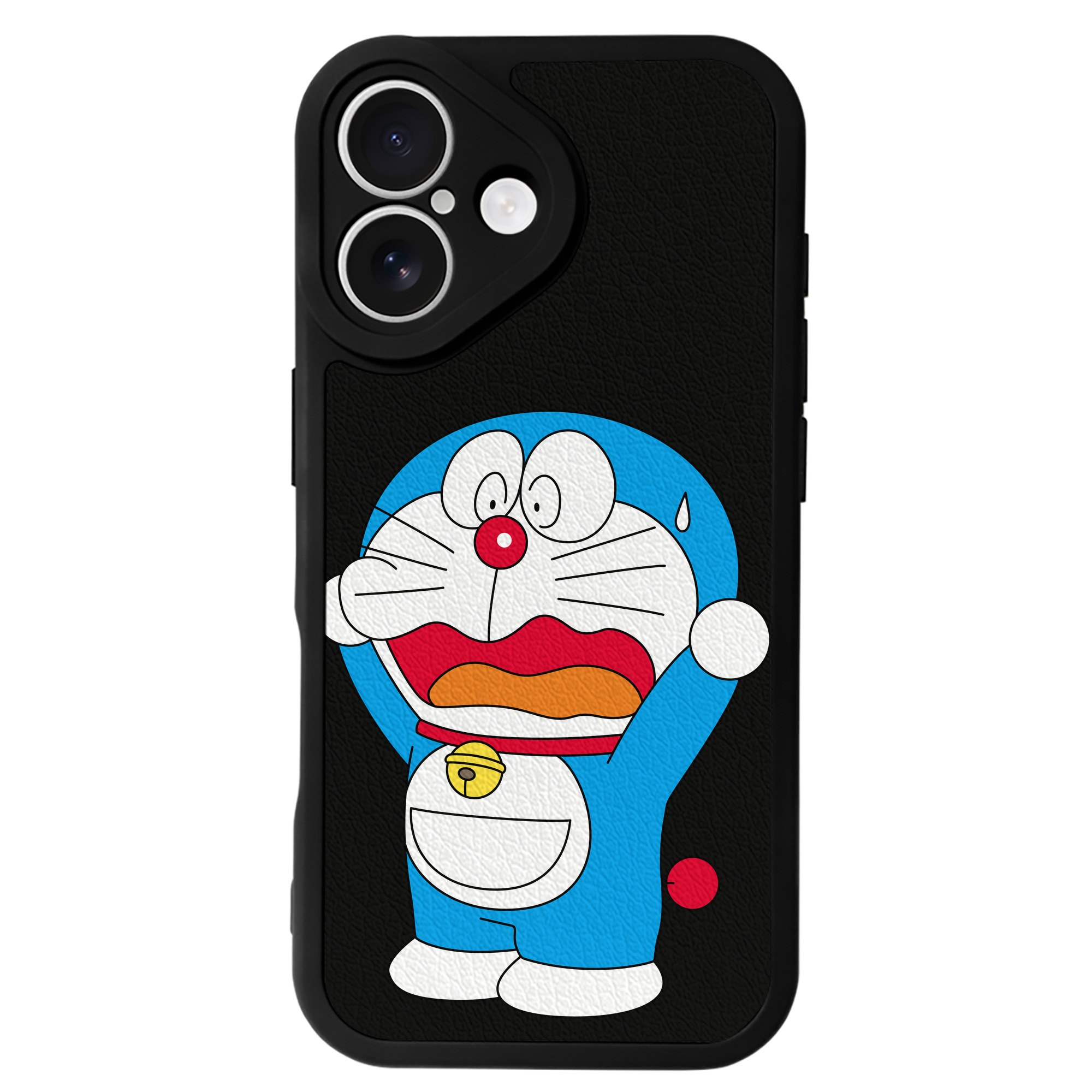 （画像用） ドラえもん Doraemon 【iPhone 16シリーズ対応】シリコンスマホケース（レザー調） 材質：シリコン